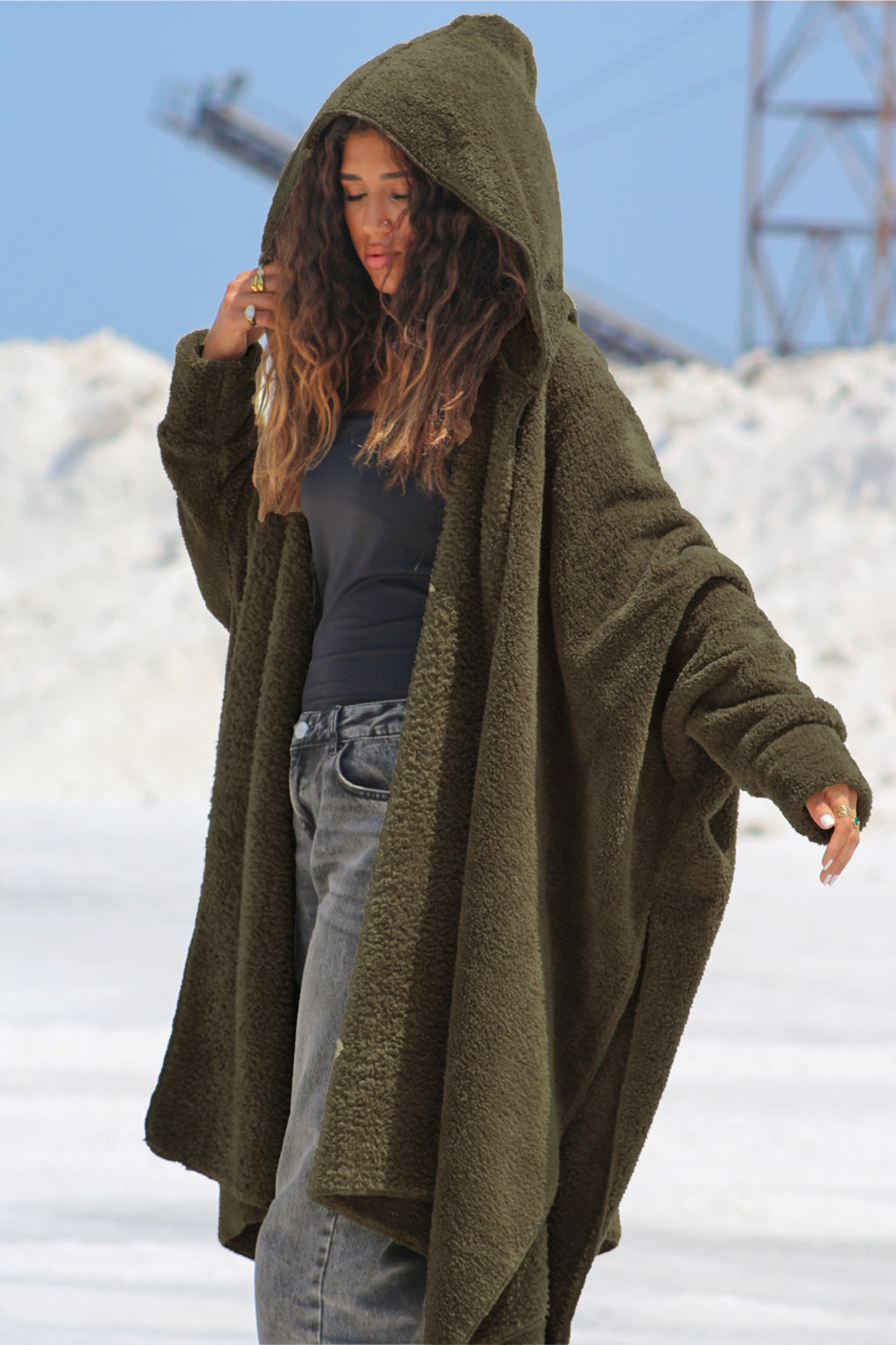 Olive Green Wearable Blanket