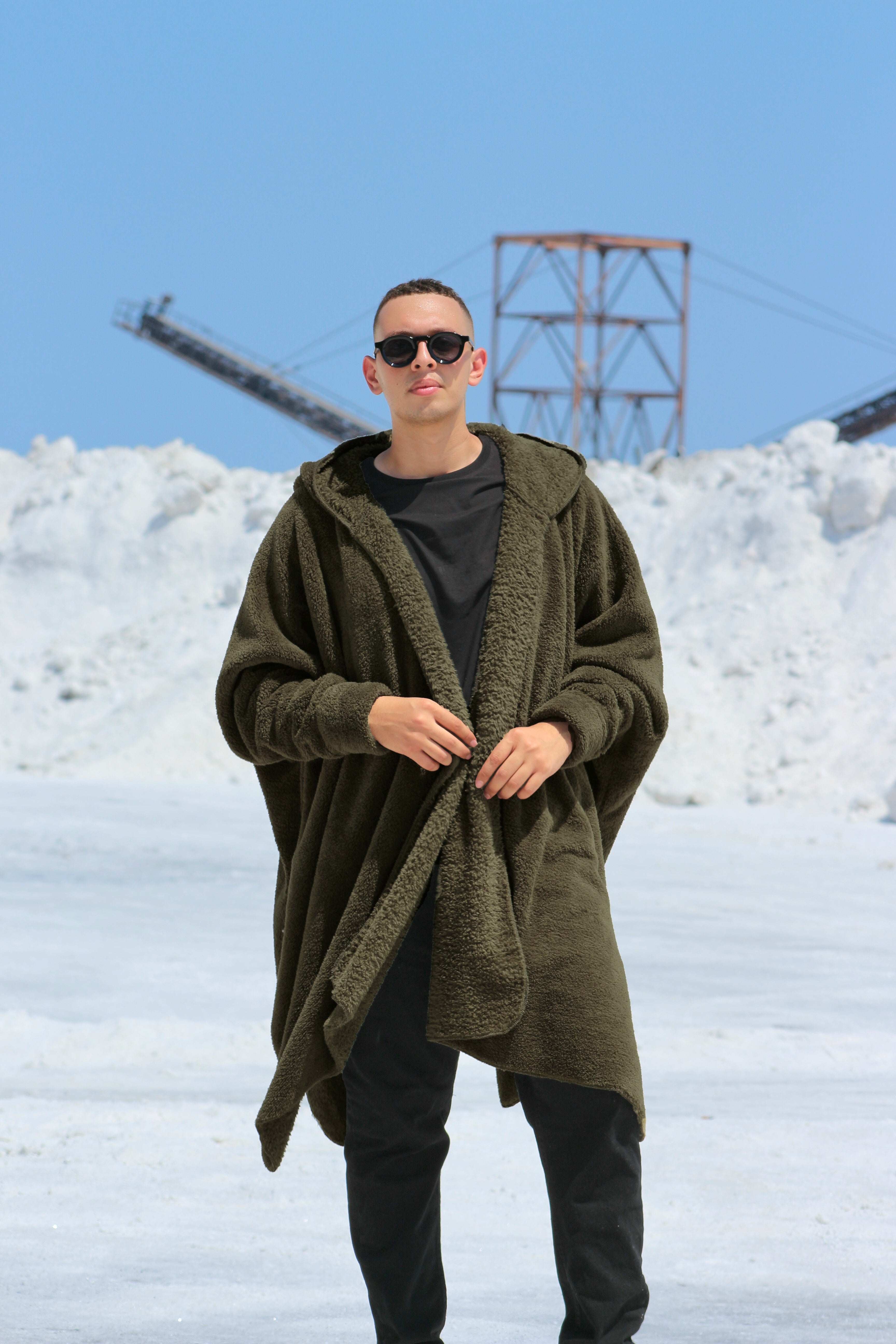 Olive Green Wearable Blanket
